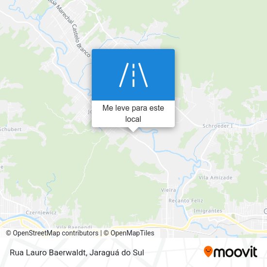 Rua Lauro Baerwaldt mapa