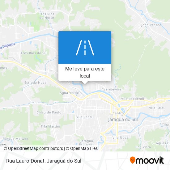 Rua Lauro Donat mapa