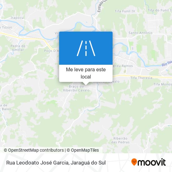 Rua Leodoato José Garcia mapa