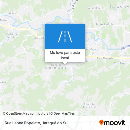 Rua Leone Ropelato mapa