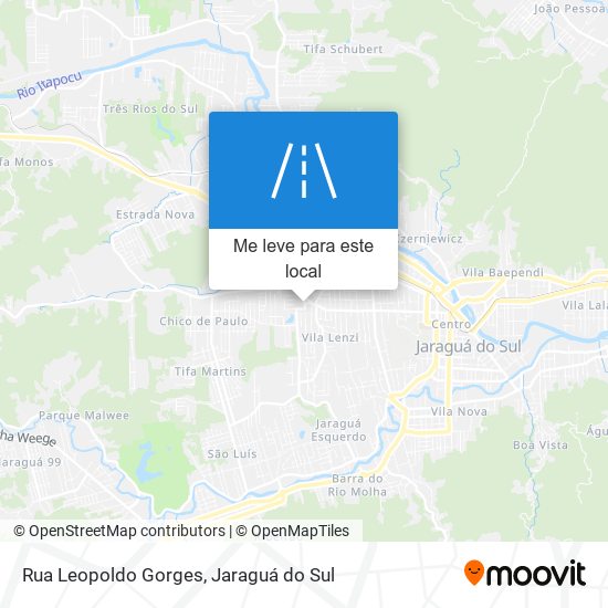 Rua Leopoldo Gorges mapa