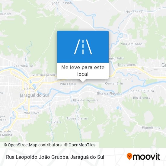 Rua Leopoldo João Grubba mapa