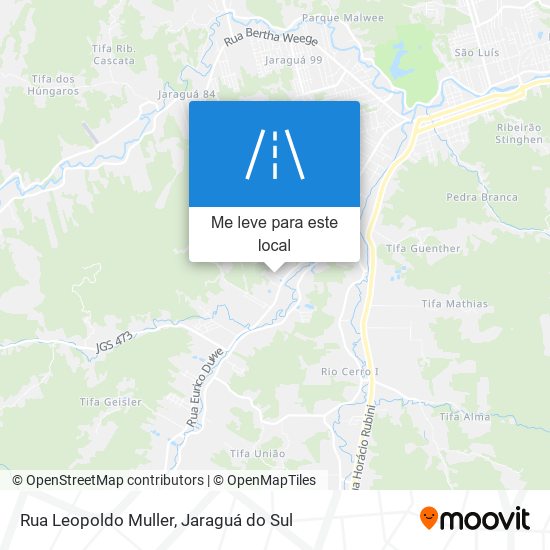 Rua Leopoldo Muller mapa