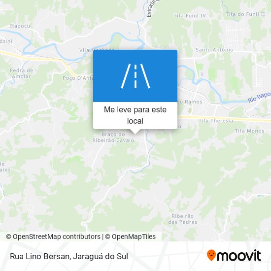 Rua Lino Bersan mapa