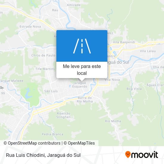 Rua Luis Chiodini mapa