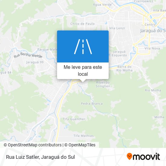 Rua Luiz Satler mapa