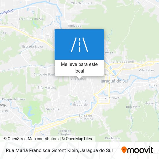 Rua Maria Francisca Gerent Klein mapa