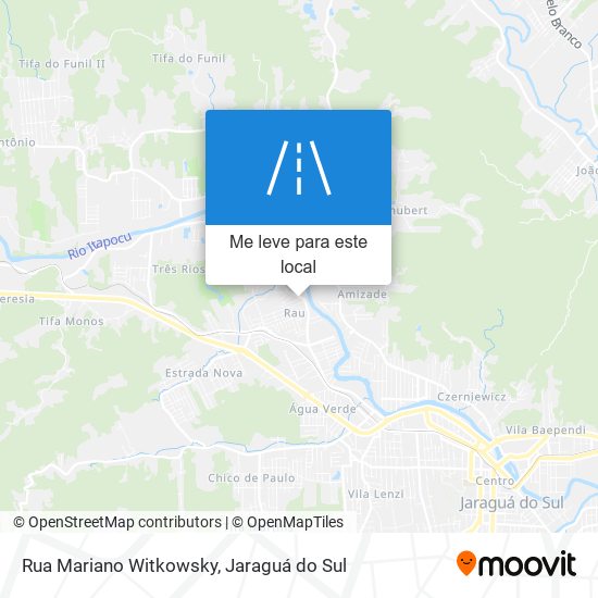 Rua Mariano Witkowsky mapa