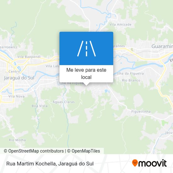 Rua Martim Kochella mapa