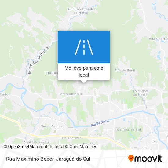 Rua Maximino Beber mapa