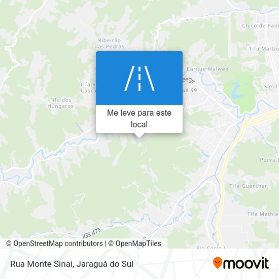 Rua Monte Sinai mapa