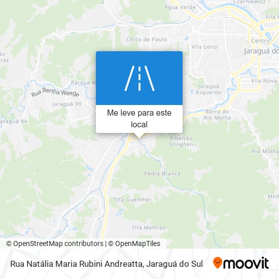 Rua Natália Maria Rubini Andreatta mapa