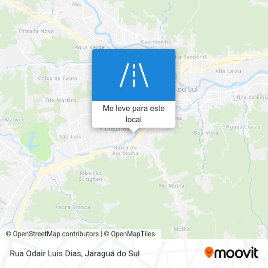 Rua Odair Luis Dias mapa
