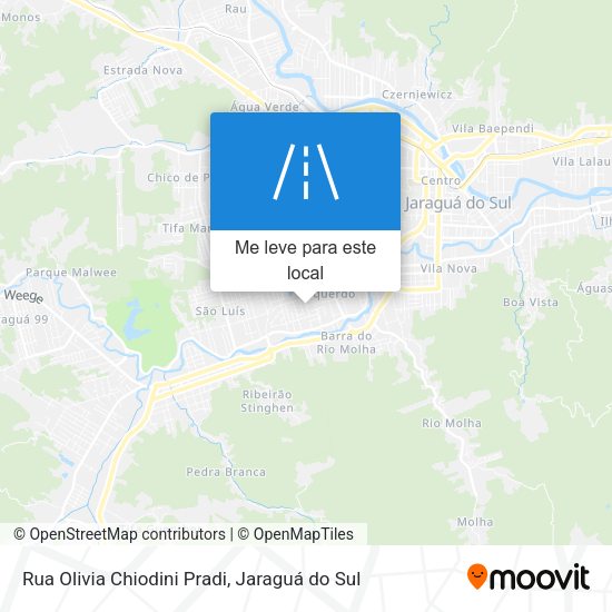 Rua Olivia Chiodini Pradi mapa
