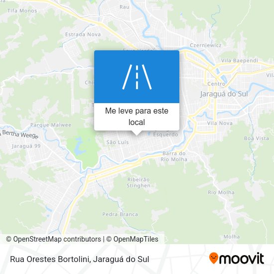 Rua Orestes Bortolini mapa