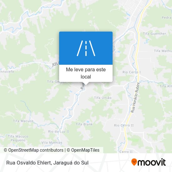 Rua Osvaldo Ehlert mapa
