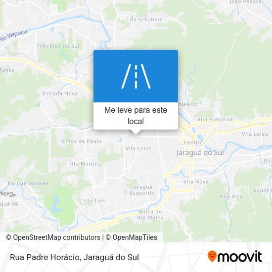Rua Padre Horácio mapa