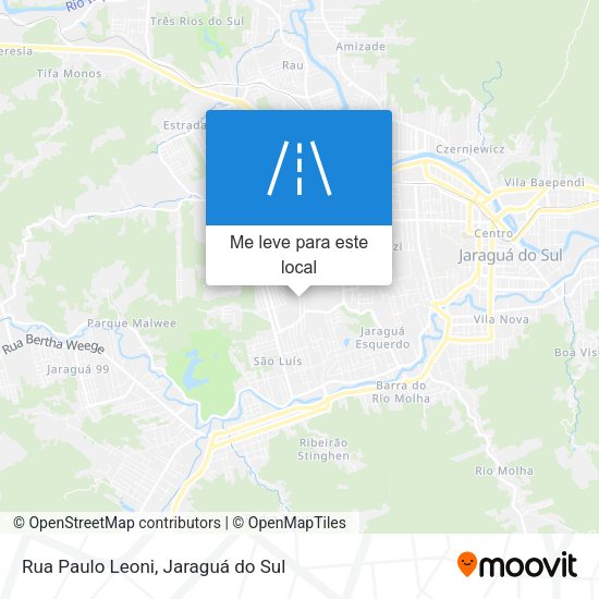 Rua Paulo Leoni mapa