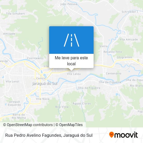 Rua Pedro Avelino Fagundes mapa