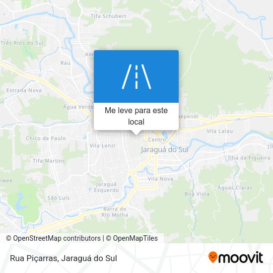 Rua Piçarras mapa