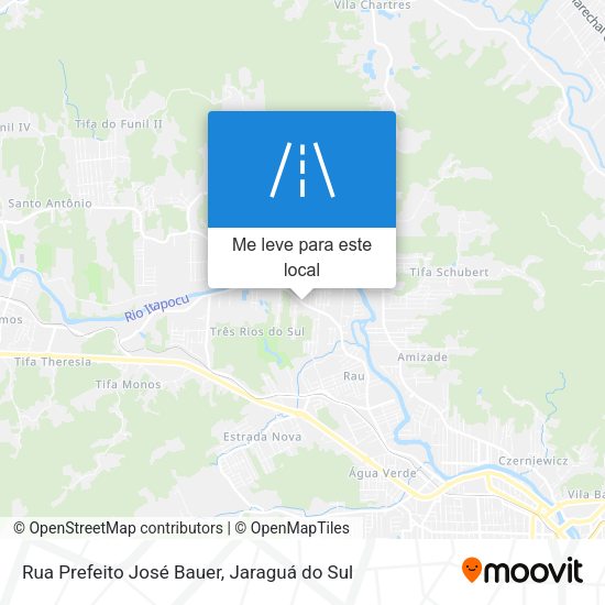 Rua Prefeito José Bauer mapa