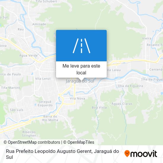 Rua Prefeito Leopoldo Augusto Gerent mapa