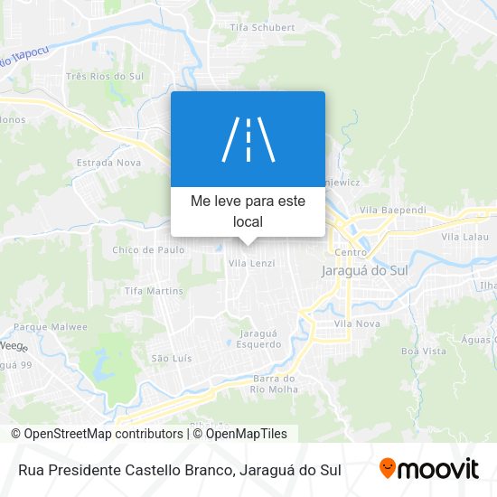 Rua Presidente Castello Branco mapa