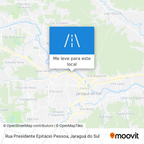 Rua Presidente Epitácio Pessoa mapa