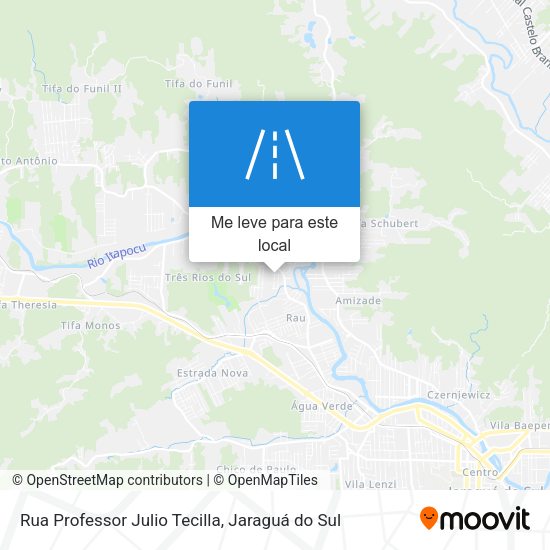 Rua Professor Julio Tecilla mapa
