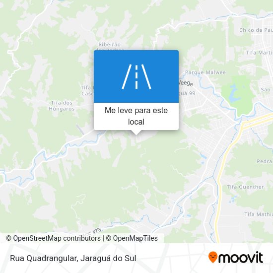 Rua Quadrangular mapa