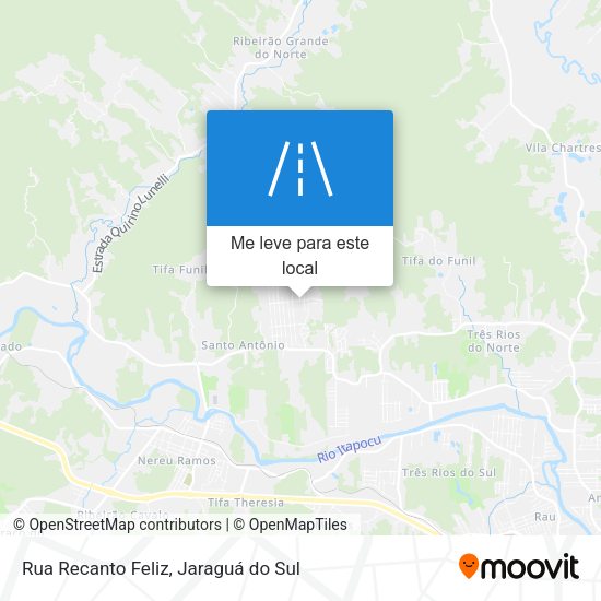 Rua Recanto Feliz mapa