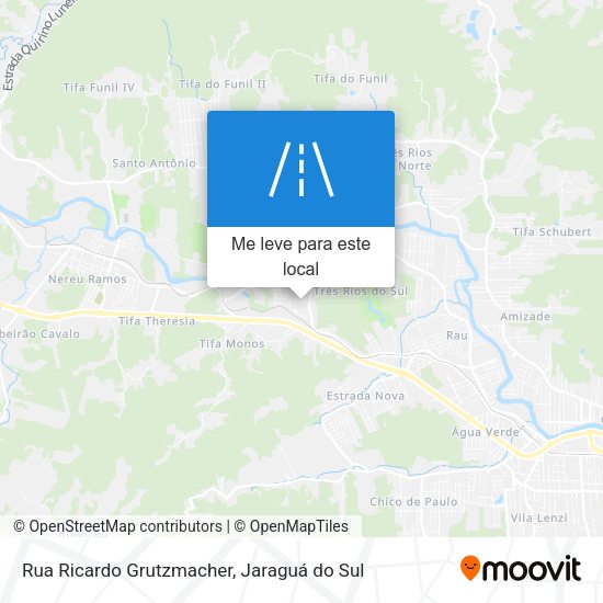 Rua Ricardo Grutzmacher mapa