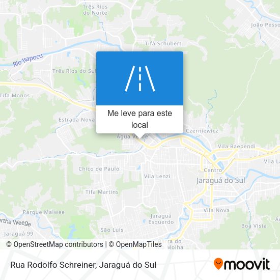 Rua Rodolfo Schreiner mapa