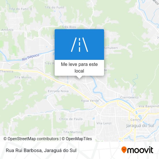Rua Rui Barbosa mapa