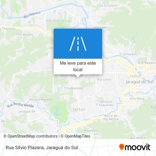 Rua Silvio Piazera mapa