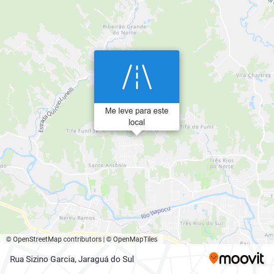 Rua Sizino Garcia mapa