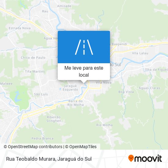 Rua Teobaldo Murara mapa