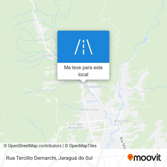 Rua Tercilio Demarchi mapa