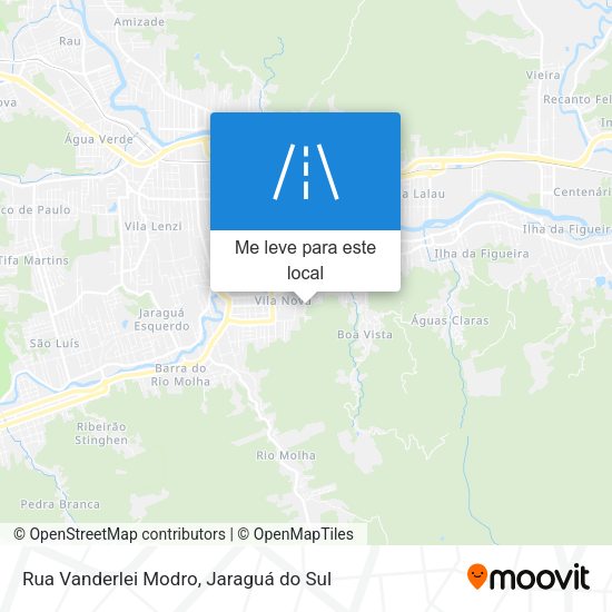 Rua Vanderlei Modro mapa