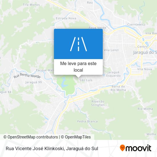 Rua Vicente José Klinkoski mapa