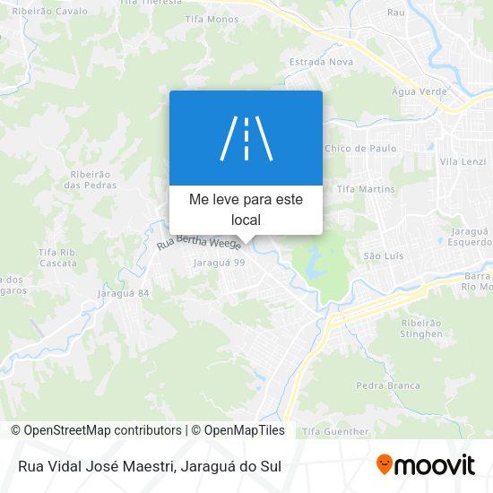 Rua Vidal José Maestri mapa