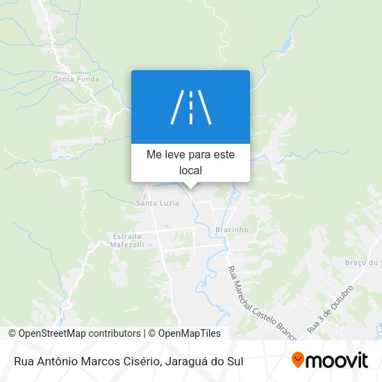 Rua Antônio Marcos Cisério mapa