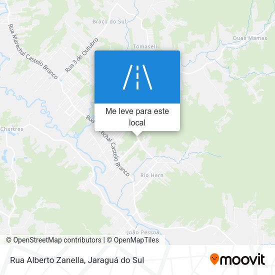 Rua Alberto Zanella mapa