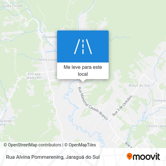 Rua Alvina Pommerening mapa