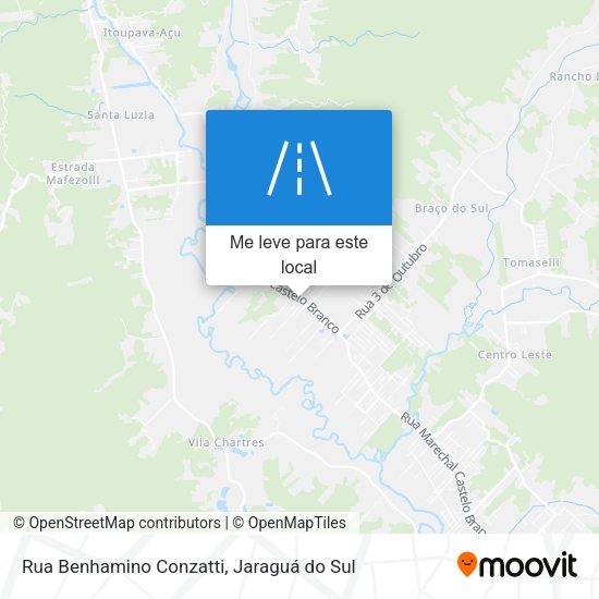 Rua Benhamino Conzatti mapa