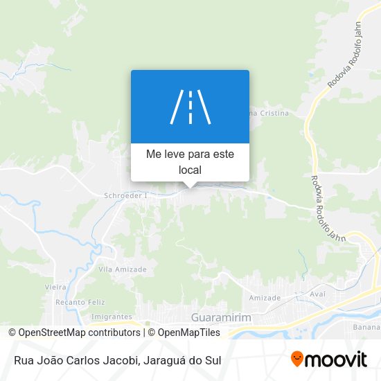 Rua João Carlos Jacobi mapa