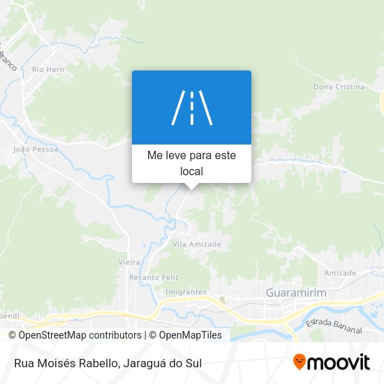 Rua Moisés Rabello mapa
