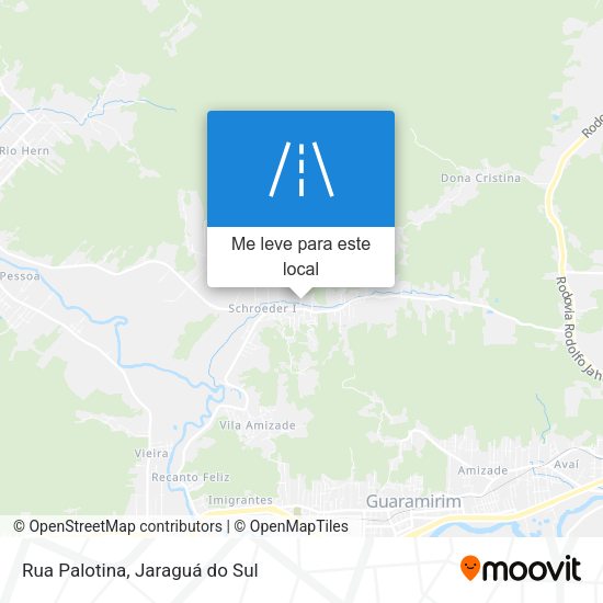 Rua Palotina mapa