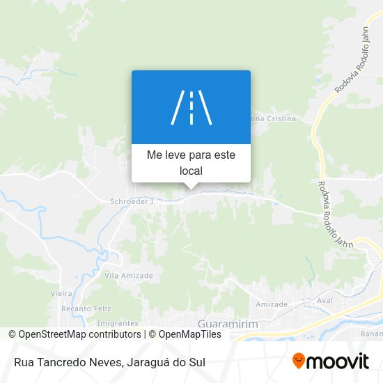 Rua Tancredo Neves mapa