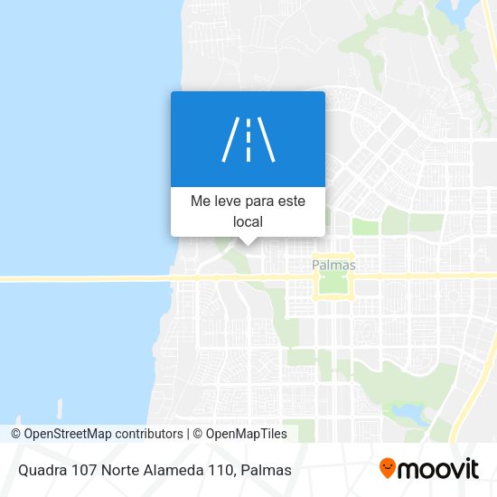 Quadra 107 Norte Alameda 110 mapa